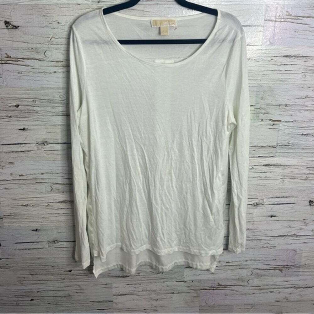 Michael Kors white long sleeve size large